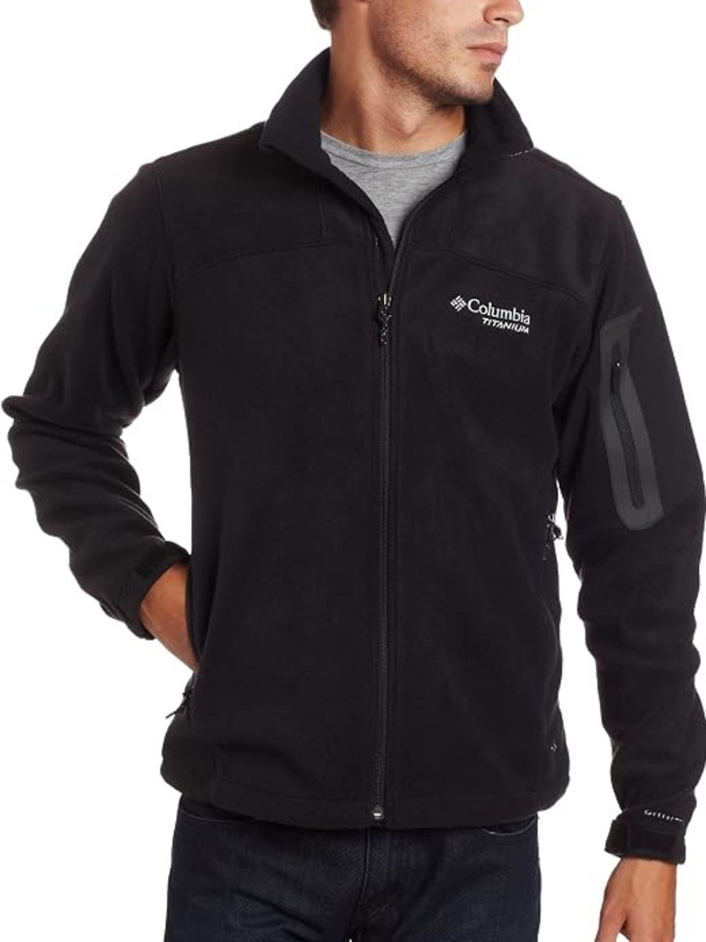 Columbia Titanium Thermal Fleece Full-Zip Jacket - Black - Size Extra Large GUC